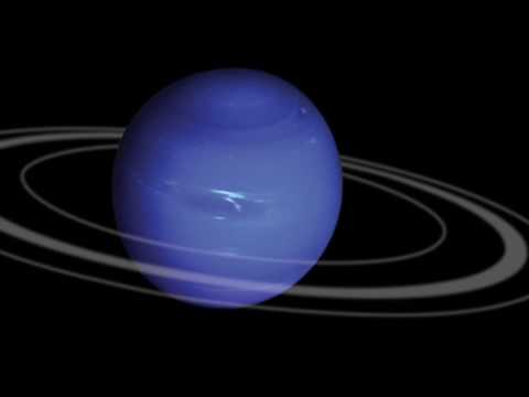 Fotografía del planeta Neptuno en la que podemos observar sus anillos